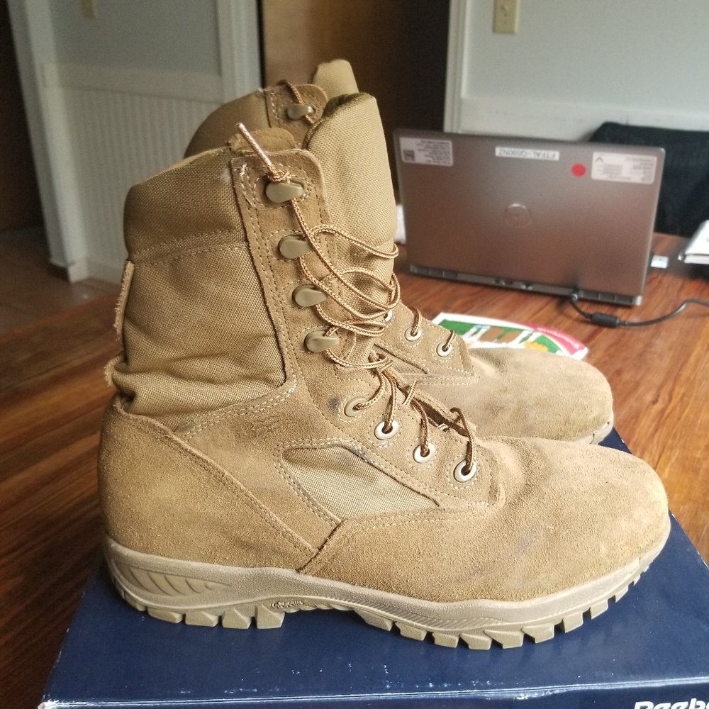 BELLEVILLE HOT WEATHER TACTICAL STEEL TOE BOOTS size 10W